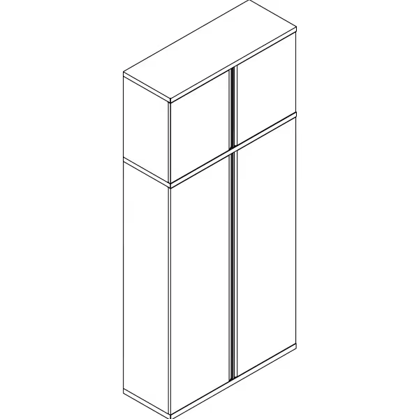 Disegno tecnico dell'armadio Anta