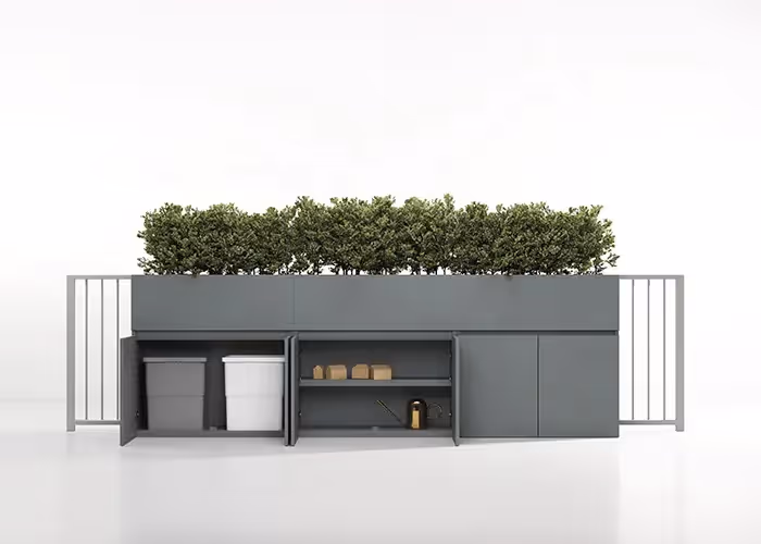 Render dell'armadio Anta, fronte